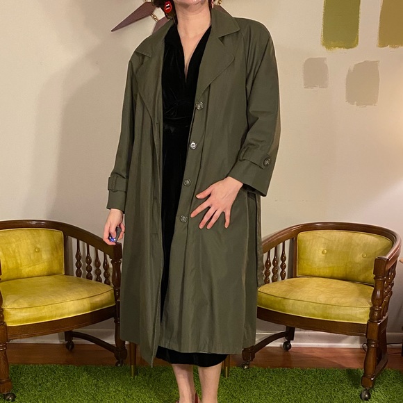 Vintage 80s Towne from London Fog Trench Coat - Picture 6 of 9